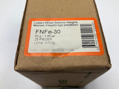 Plombco FNFE-30 Wheel Balance Weights 1.06 Oz - 25 Pcs