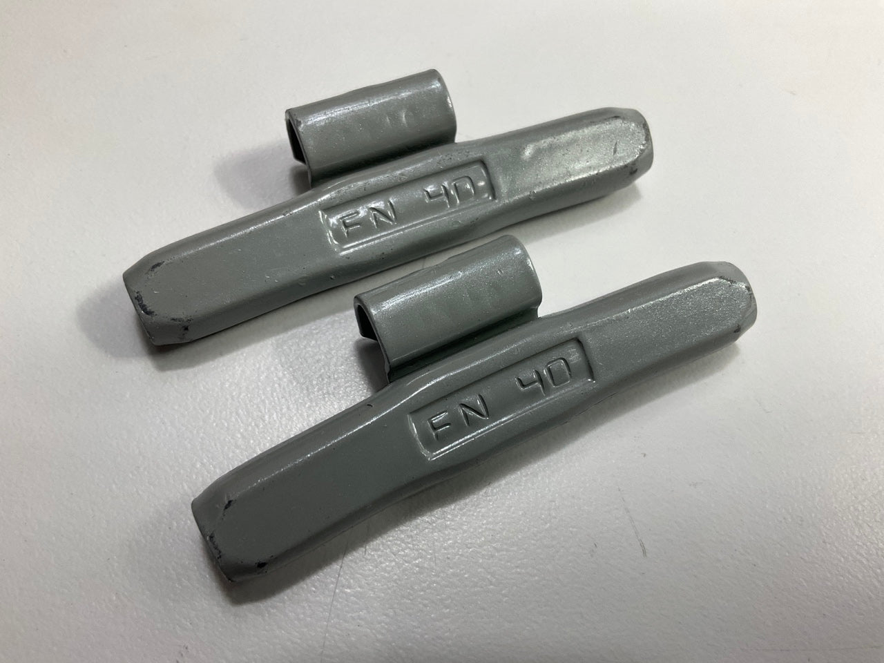 Plombco FNFE40 40 Gram Wheel Weights - 1.40 Oz Each,  PFE Steel Box Of 25 Pcs