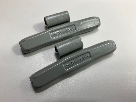 Plombco FNFE40 40 Gram Wheel Weights - 1.40 Oz Each,  PFE Steel Box Of 25 Pcs