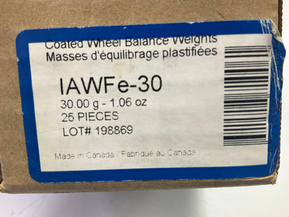Plombco IAWFe30 Passenger Car Clip-on Steel Wheel Weight, IAWFe 30 Gram, 25 Pcs