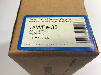 Plombco IAWFE-35 Wheel Weights 1.25 Oz Each, 25 Pcs