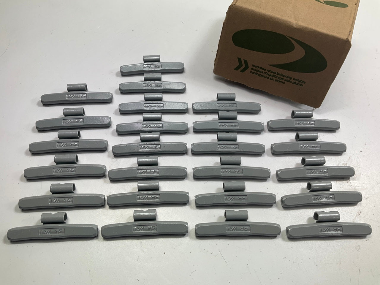 Plombco IAWFE-45 Wheel Weights 1.59 Oz - Box Of 25