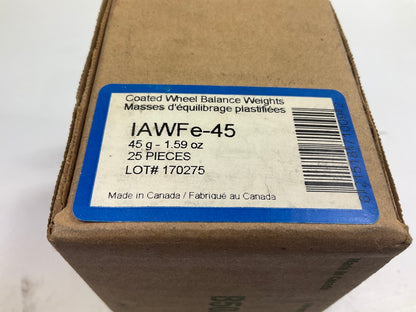 Plombco IAWFE-45 Wheel Weights 1.59 Oz - Box Of 25