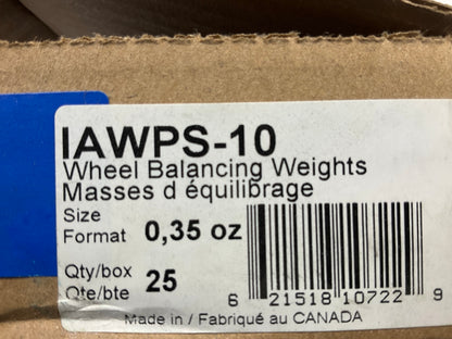 Plombco IAWPS-10 Wheel Balancing Weights, 0.35 Oz, 25 / Pack