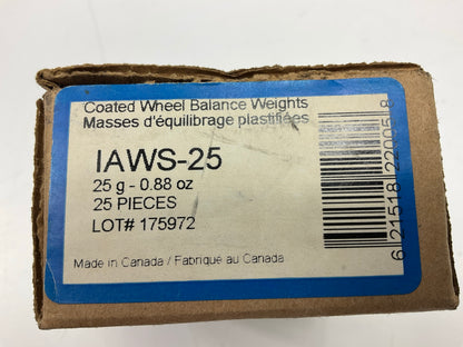Plombco IAWS-25 Wheel Weights - 25G, 0.88 Oz Each - Box Of 20