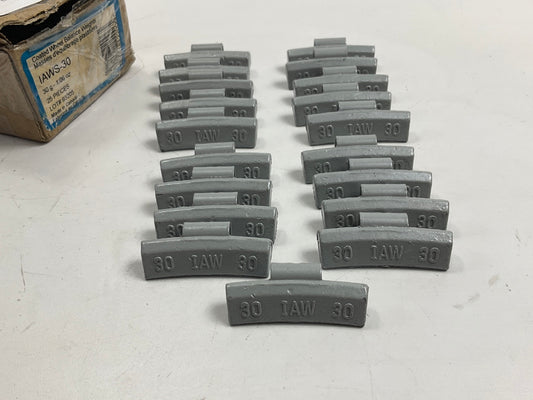 Plombco IAWS-30 Wheel Balancing Weights, 30 Grams - 19 Pieces