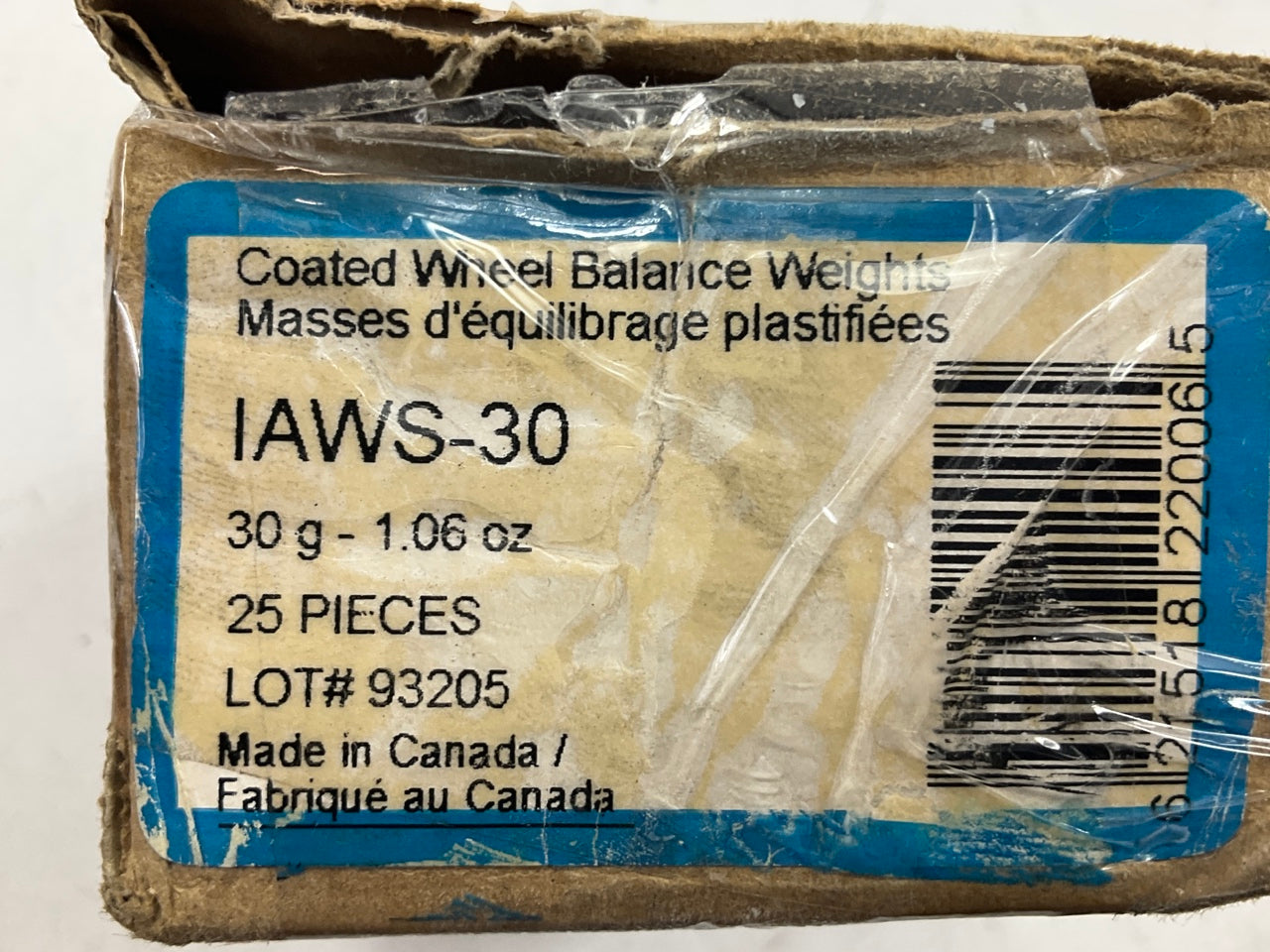 Plombco IAWS-30 Wheel Balancing Weights, 30 Grams - 19 Pieces
