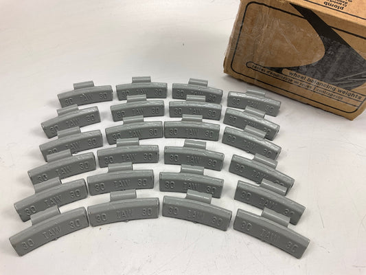 Plombco IAWS-30 Wheel Weights 30G, 1.06 Oz Each - Box Of 24