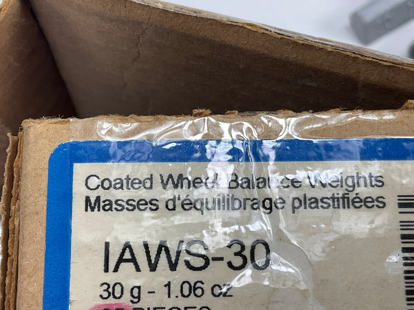 Plombco IAWS-30 Wheel Weights 30G, 1.06 Oz Each - Box Of 24