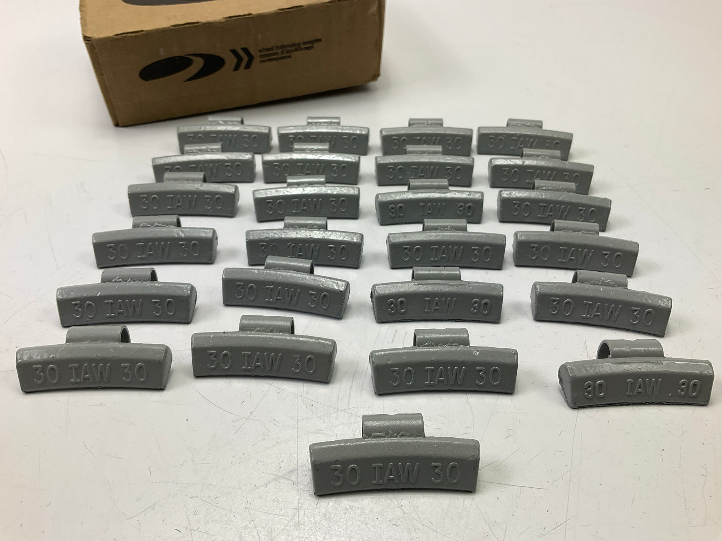Plombco IAWS-30 Wheel Balancing Weights, 30 Grams - 25 Pcs