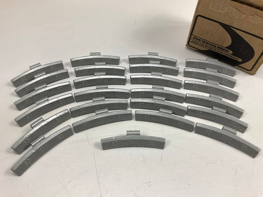Plombco IAWS-50-25 Wheel Weights - 50 Grams, 1.75 Oz Each - Box Of 25