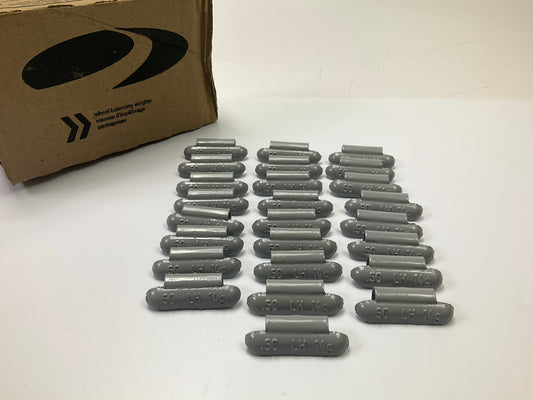 Plombco LHS-0-50 Wheel Weights LH-Series 0.50 Oz. Steel Wheel Weight - 25 / Pack