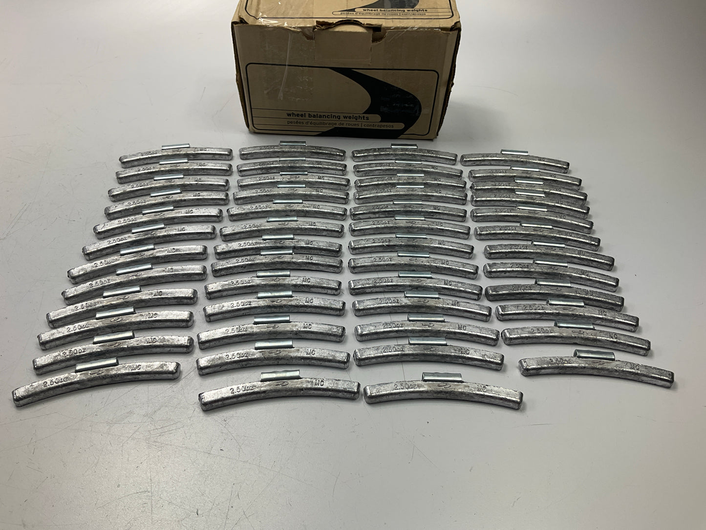 Plombco MC-2-50 2-1/2 Oz Universal MC-Series Wheel Weights (2.50 OZ), 50 Pcs