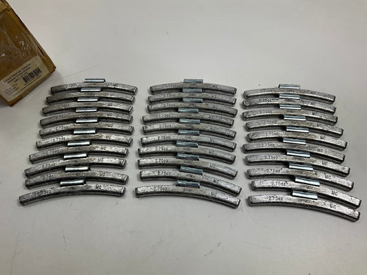 30 Pieces - Plombco MC-2-75 Wheel Weights - 78 Gram, 2.75 Oz Each