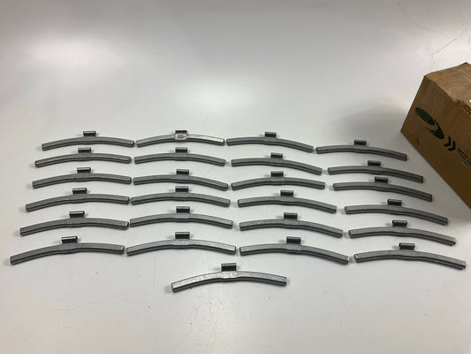 Plombco PFE-300 PFE Coated Steel 3 Oz. (85 Grams) Clip-On Wheel Weight, 25 / Pk