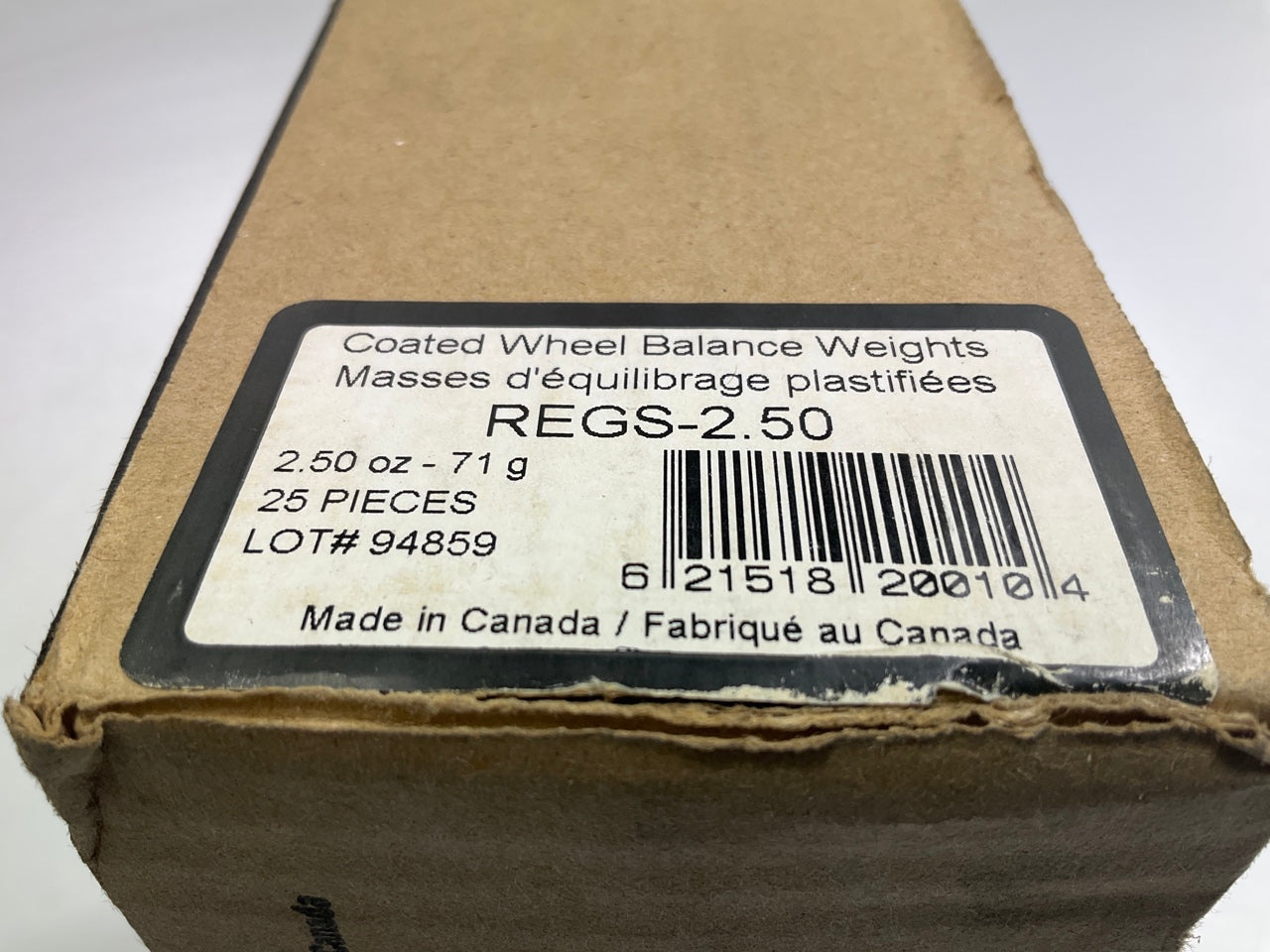 Plombco REGS-2-50 Wheel Balancing Weights 2.50 Oz Each - Pack Of 25