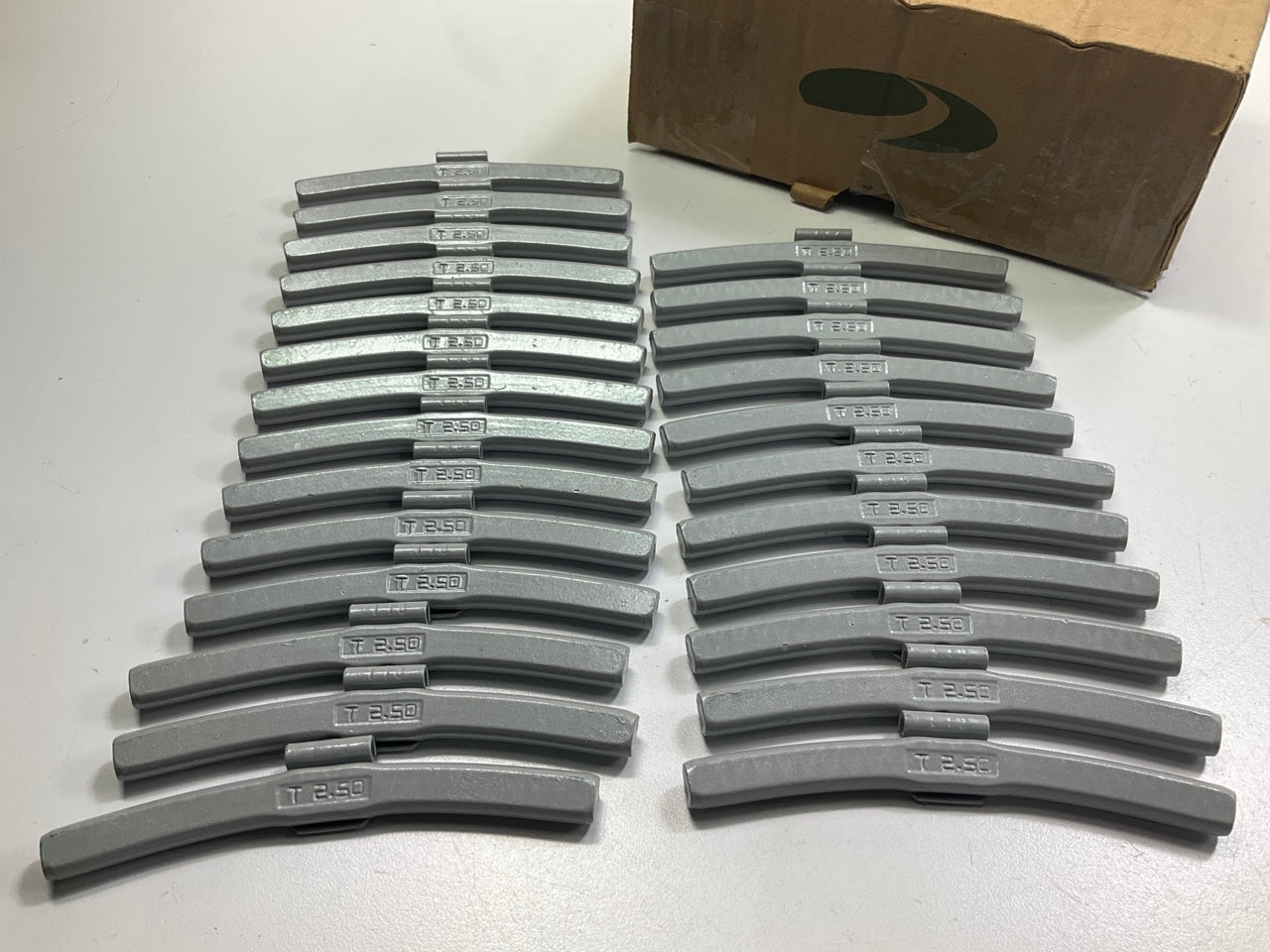 Plombco TFE-2-50 Wheel Balancing Weights 2.50 Oz Each, 25 Pcs
