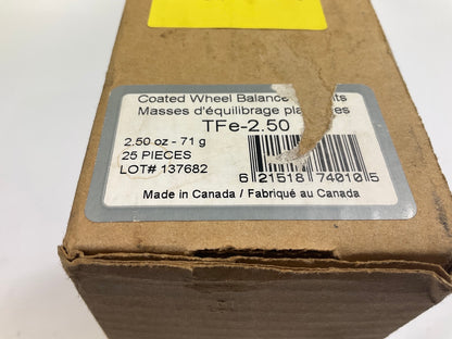 Plombco TFE-2-50 Wheel Balancing Weights 2.50 Oz Each, 25 Pcs