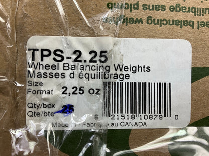 Plombco TPS-2-24 Wheel Weights 2.25 Each - Box Of 24 Pcs
