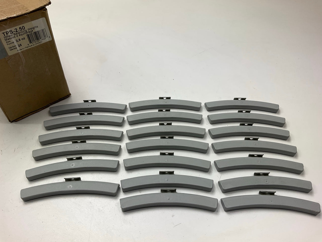 Plombco TPS-2-50-25 Wheel Balancer Weights - 2.5 Oz Each, Pack Of 20 Pcs