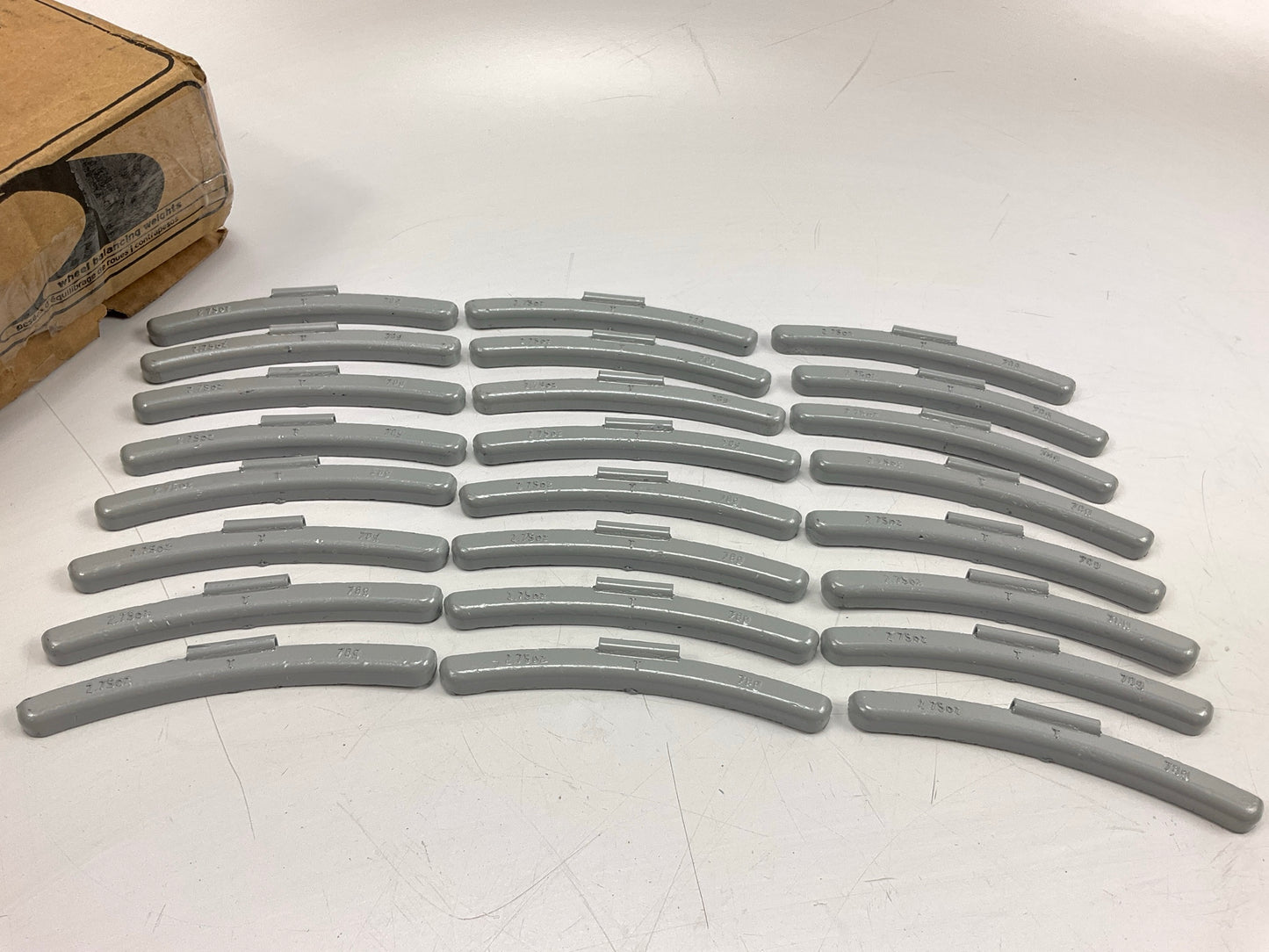 Plombco TS-2.75 Wheel Weights - 2.75 Oz Each, Box Of 24 Pcs