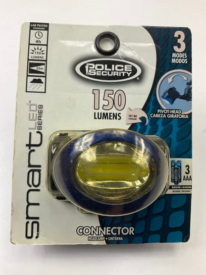 Police Security 99645 LED Headlamp - 55-150 Lumens, Takes AAA Batteries