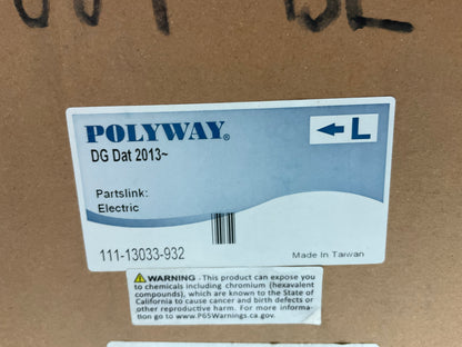 Polyway 111-13033-932 Left Mirror, Power, Non-heated, For 2013-2016 Dodge Dart