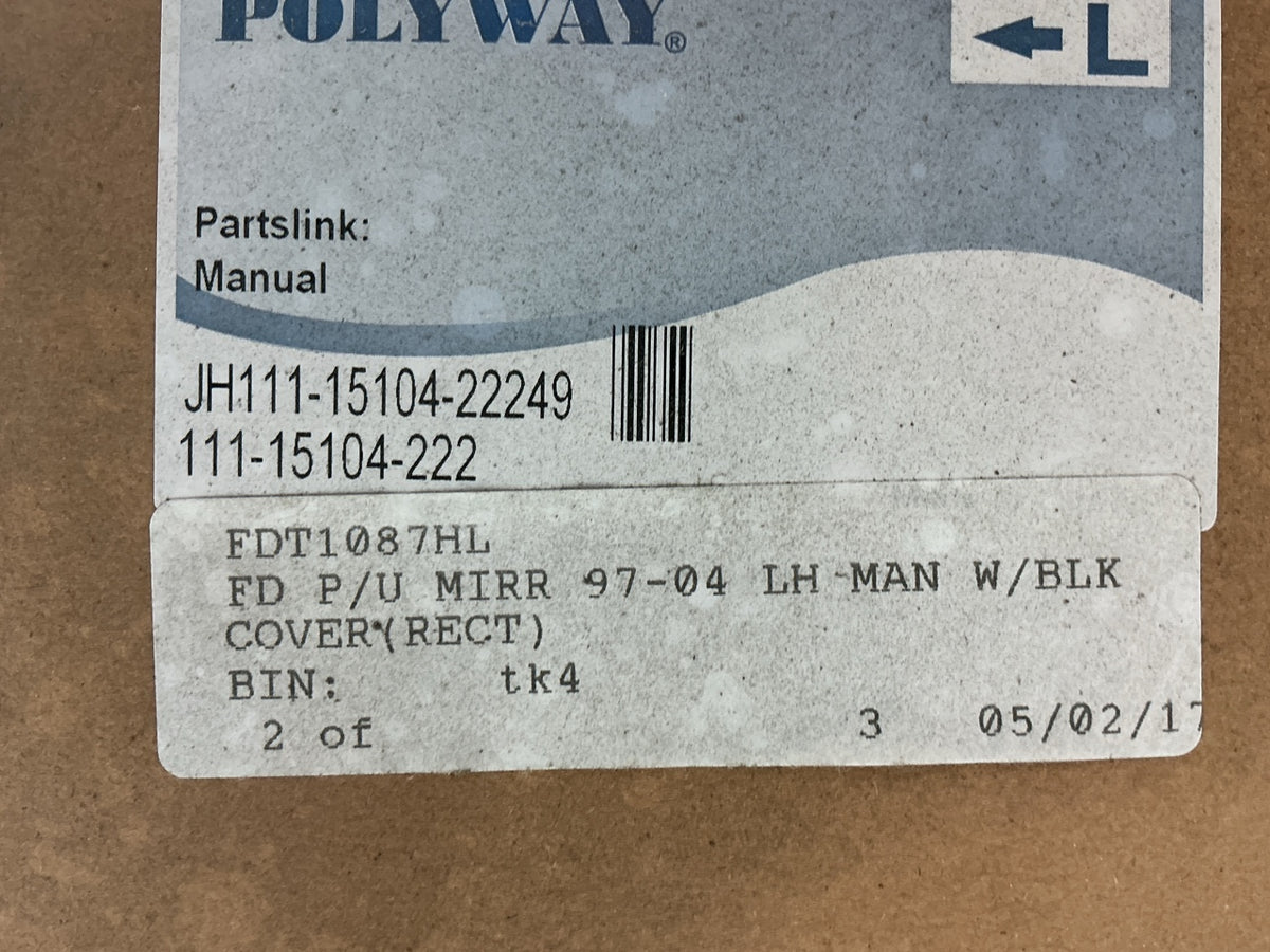 Polyway 111-15104-222 Left Mirror For 2002-2004 Ford F-150 Pickup