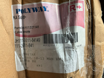 Polyway 111-26011-841 Right Manual Mirror For 2010-2011 Kia Soul