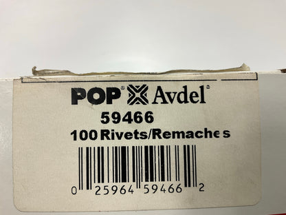 Avdel Plated Steel Rivets SD88, 1/4'' Rivet Diam., 3/8''-1/2'' Grip Range 100 /pack
