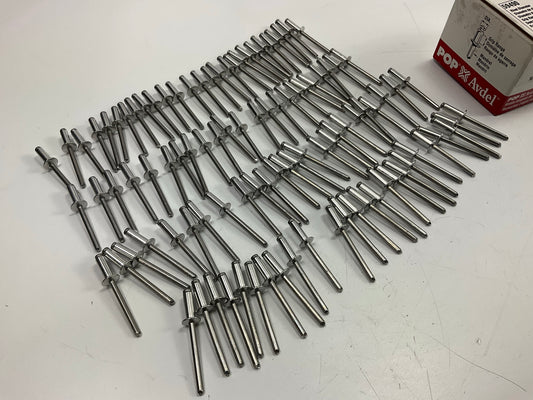 Pop Avdel 59490 Pop Rivets - 1/4'' To 3/8'' Grip Range, Aluminum, 3/16 D., 100/Box