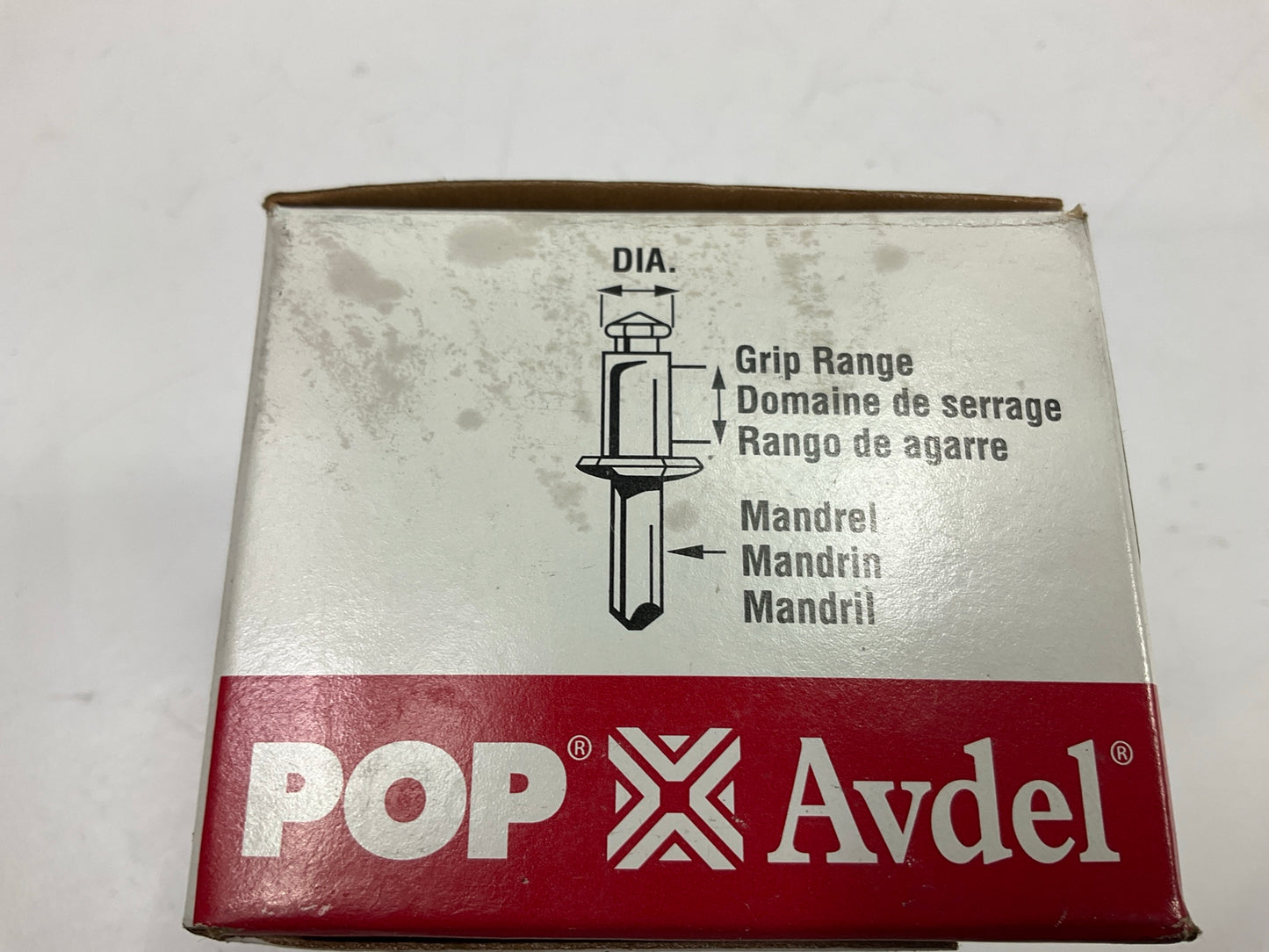 Pop Avdel 59490 Pop Rivets - 1/4'' To 3/8'' Grip Range, Aluminum, 3/16 D., 100/Box