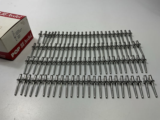 Pop Avdel 59580 Blind Rivets 1/4'' Dia., Head Dia..510'', Grip Range: 1/32''-9/64''