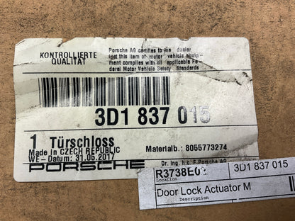 NEW OEM Porsche 3D1837015 Front Left Door Lock Actuator For 06-10 Porsche 911