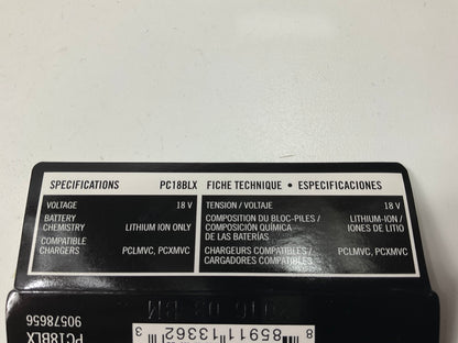 PORTER CABLE PC18BLX 18V 1.3Ah Lithium Replacement Battery For Porter Cordless