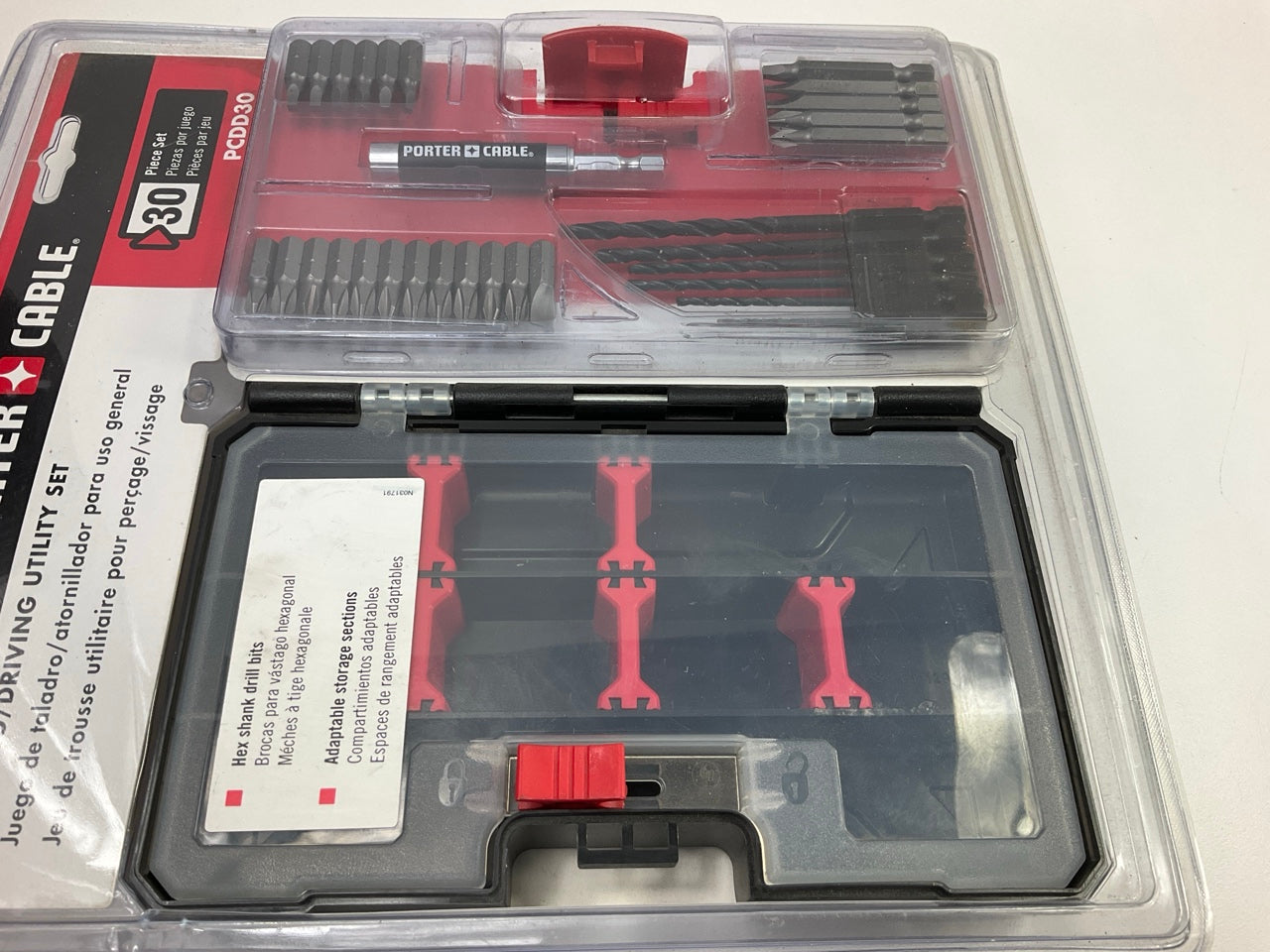 Porter Cable PCDD30 Drill Bit + Driver Tip Set