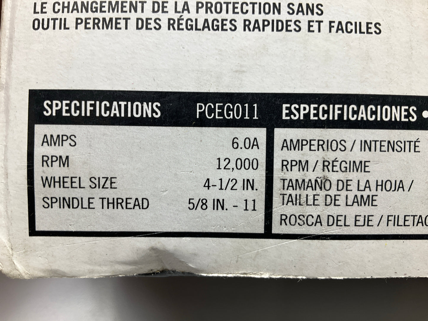 Porter Cable PCEG011 4.5'' Small Angle Grinder, 6 AMP