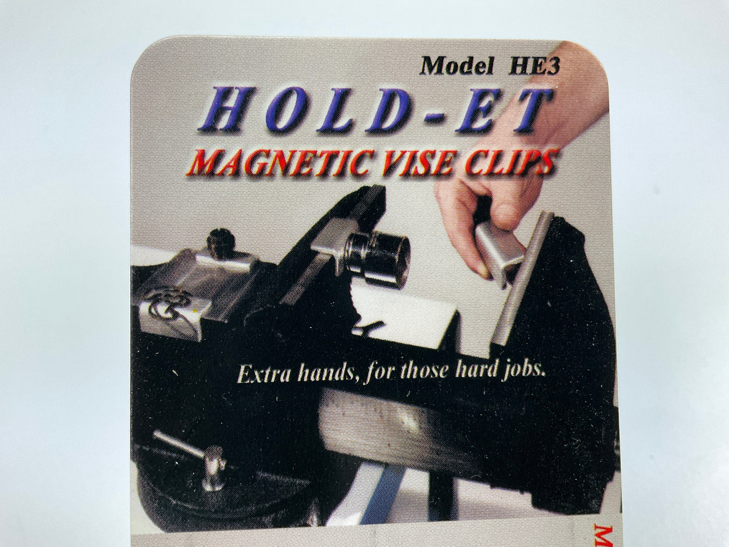 Posi-lock HE3 HOLD-ET 3'' Magnetic Vise Add-on Clips, FREES UP HANDS