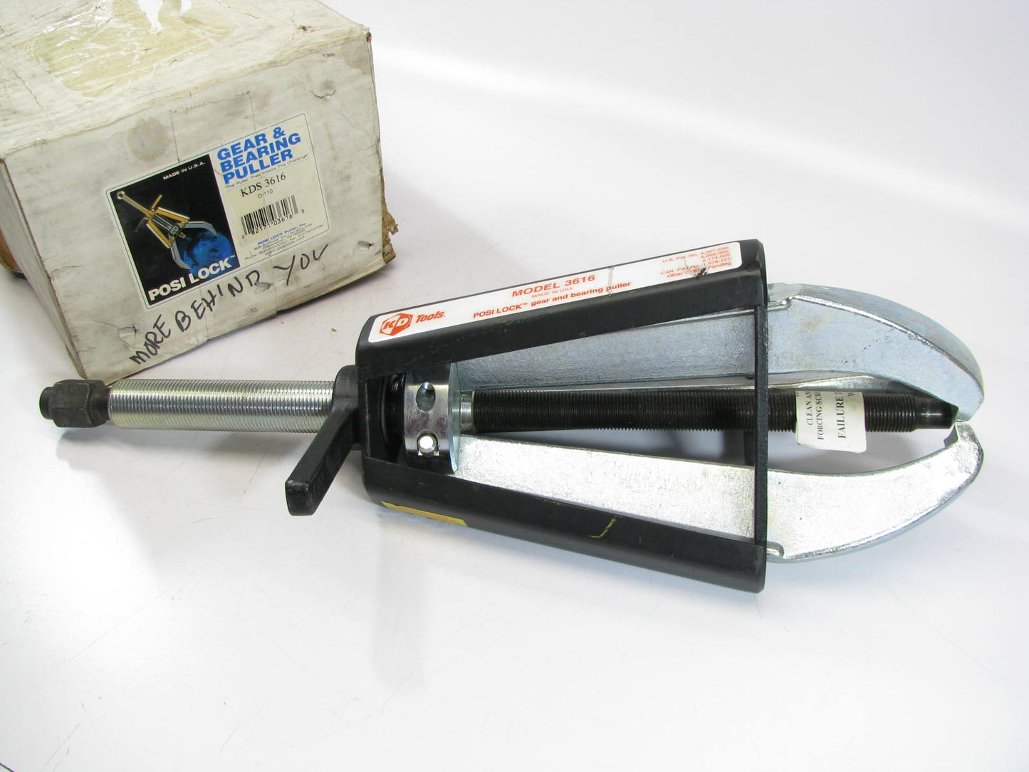 Posi Lock 110 Manual Caged Jaw Puller, 3 Jaws, 20 Tons Capacity, (KD Tools 3616)