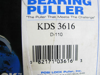 Posi Lock 110 Manual Caged Jaw Puller, 3 Jaws, 20 Tons Capacity, (KD Tools 3616)