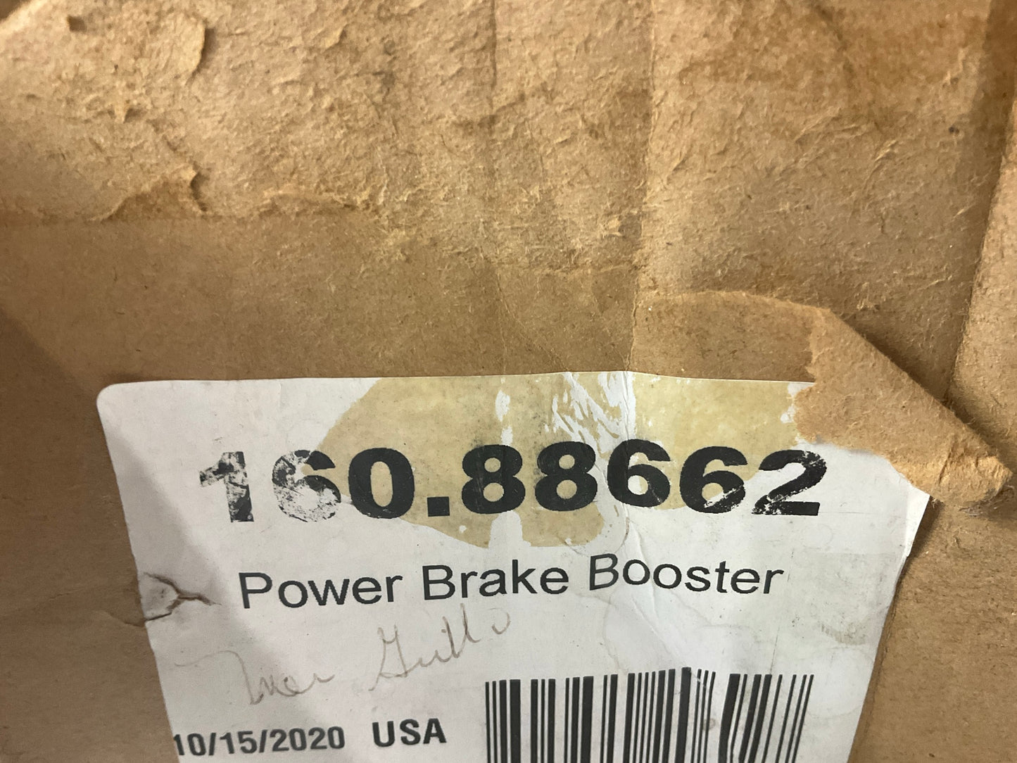 REMAN. Power Brake Exchange 160-88662 Brake Booster