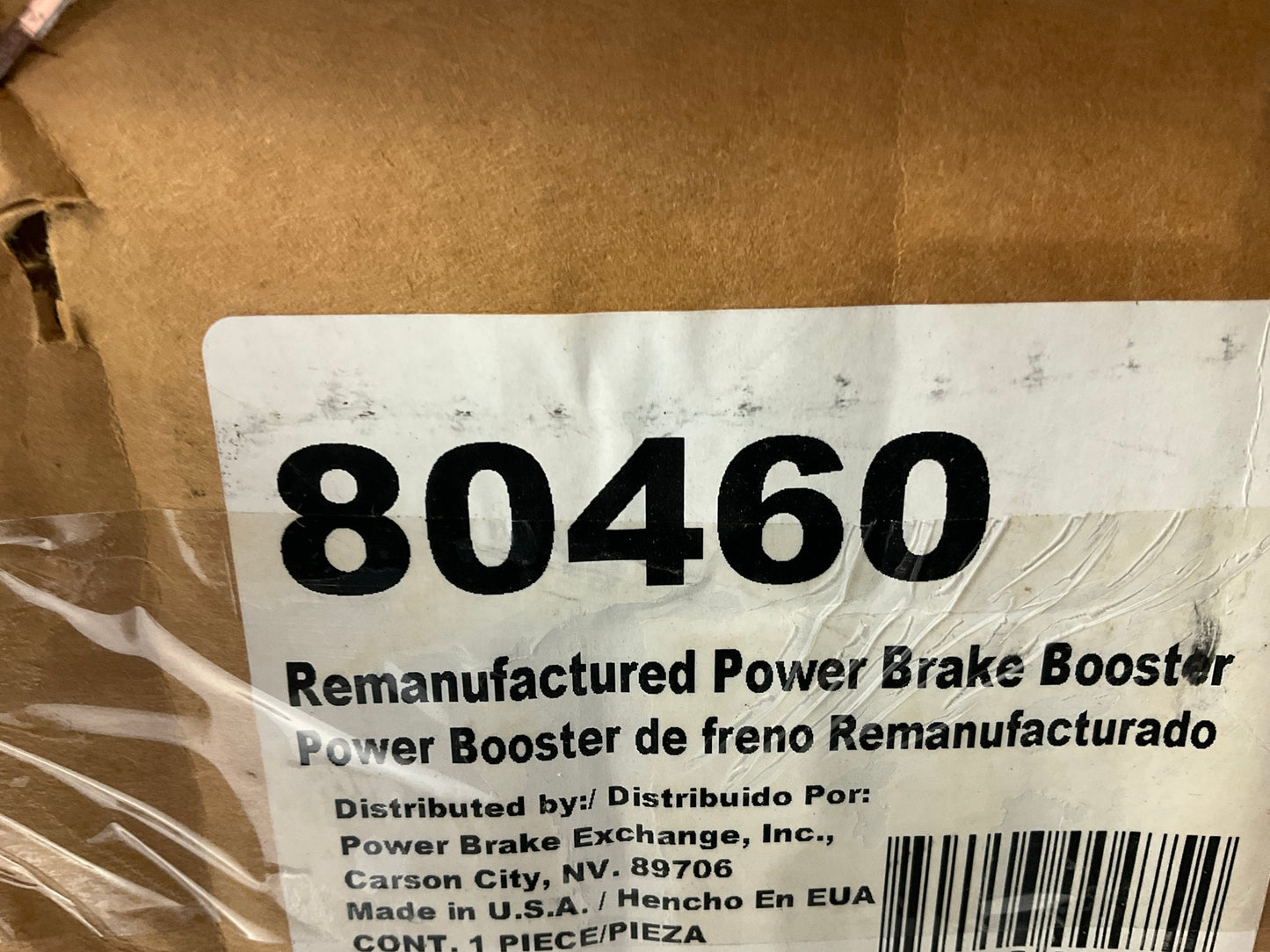 REMAN. Power Brake Exchange 80460 Brake Booster For 1991-1995 Jeep Wrangler
