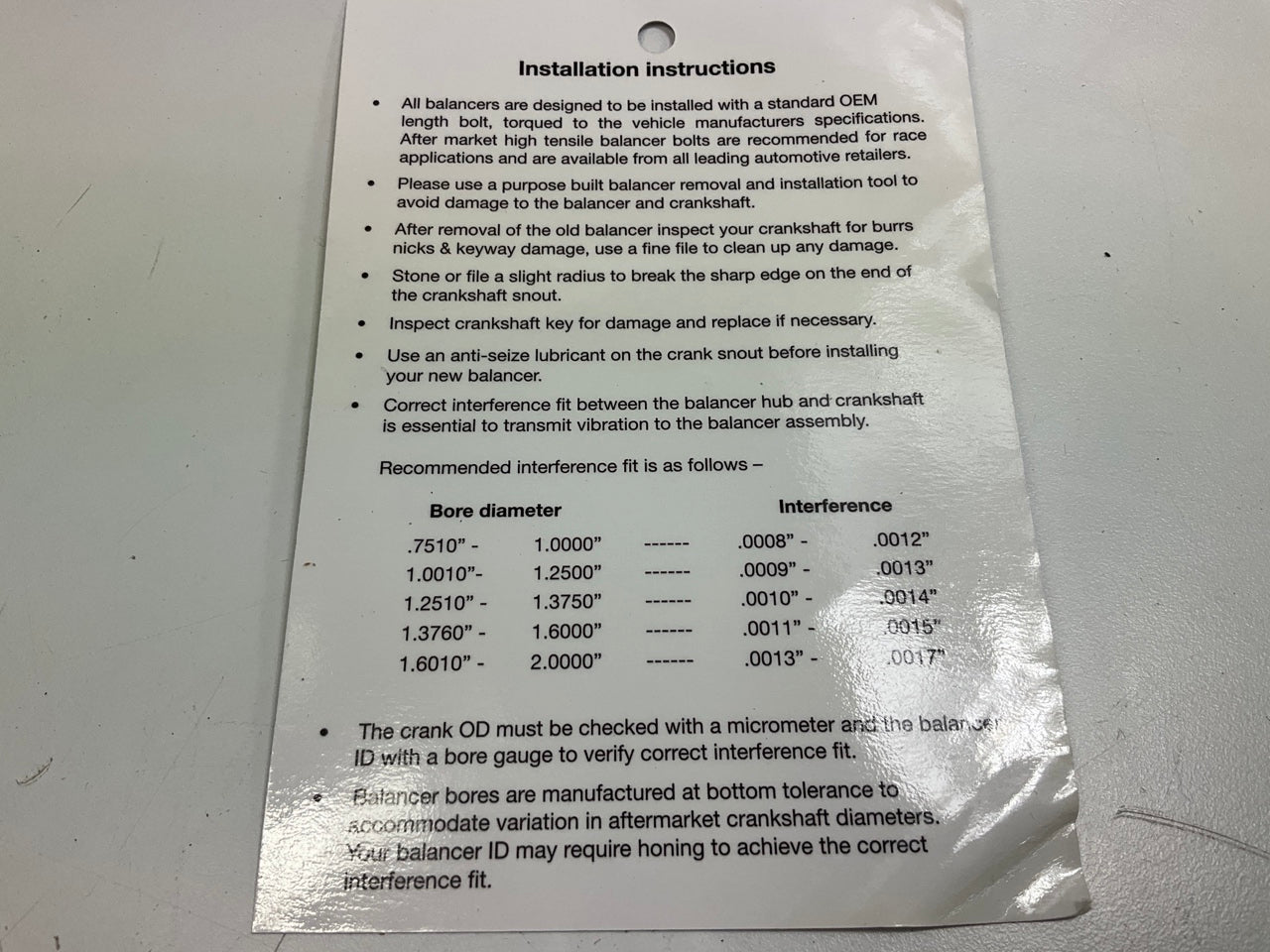 Powerbond 5% Overdrive Race Harmonic Balancer 1993-94 GM 3.8L 3800 Supercharged
