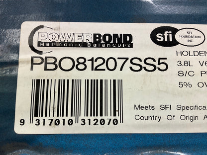 Powerbond 5% Overdrive Race Harmonic Balancer 1993-94 GM 3.8L 3800 Supercharged