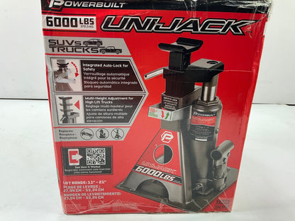 Powerbuilt 620471 3 Ton (6,000 Lbs) Unijack Bottle Jack And Jackstand In One