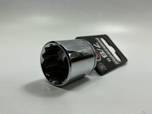 Powerbuilt 641010 3/8 Inch Drive, 7/8 Inch 12 Point Shallow Socket