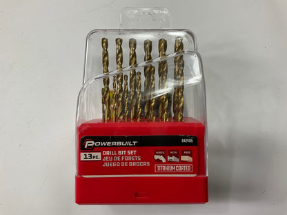 Powerbuilt 642486 13 Piece Titanium Coated Drill Bit Set