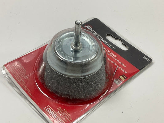 Powerbuilt 642488 3'' Steel Wire Cup Brush