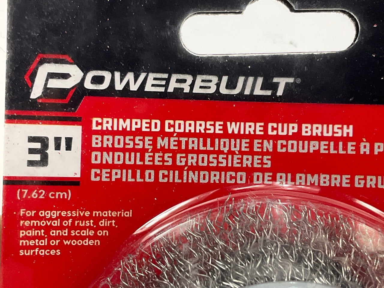 Powerbuilt 642488 3'' Steel Wire Cup Brush