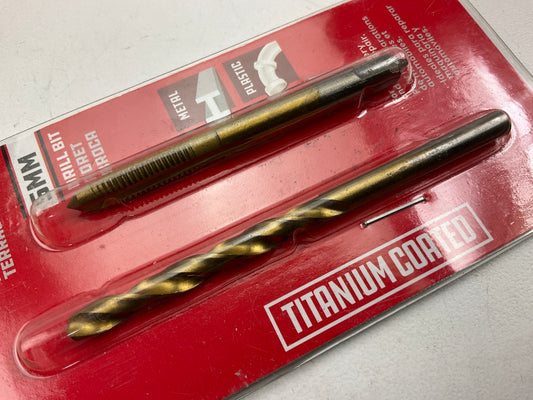 Powerbuilt 642489 6MM-1.0 Tap & 5.0Mm Drill Bit Set